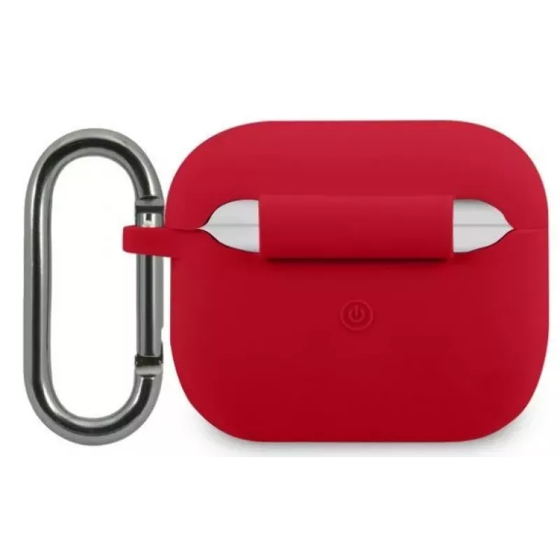 Lacoste funda Apple AirPods 3 silicona líquida Glossy Printing Logo roja