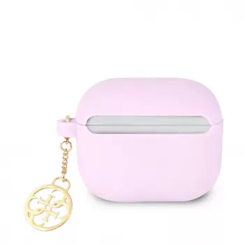 Guess funda de silicona Apple AirPods 3 Charms lila