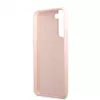 Guess funda de silicona Metal Logo para Samsung Galaxy S22 Plus - rosa