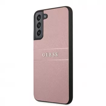 Guess funda Samsung Galaxy S22 Plus PU piel Saffiano rosa