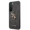 Guess GUHCS22S4GMGGR S901 funda rígida para Samsung Galaxy S22, gris, 4G Big Metal Logo