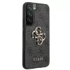 Guess GUHCS22S4GMGGR S901 funda rígida para Samsung Galaxy S22, gris, 4G Big Metal Logo