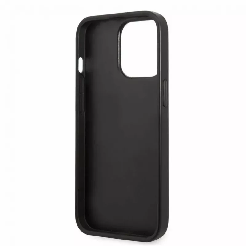 Karl Lagerfeld funda Apple iPhone 13 Pro Monogram Plaque negra rosa