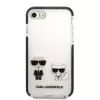 Karl Lagerfeld Apple iPhone 7/8/SE 2020/SE 2022 Funda TPE Karl and Choupette Blanca