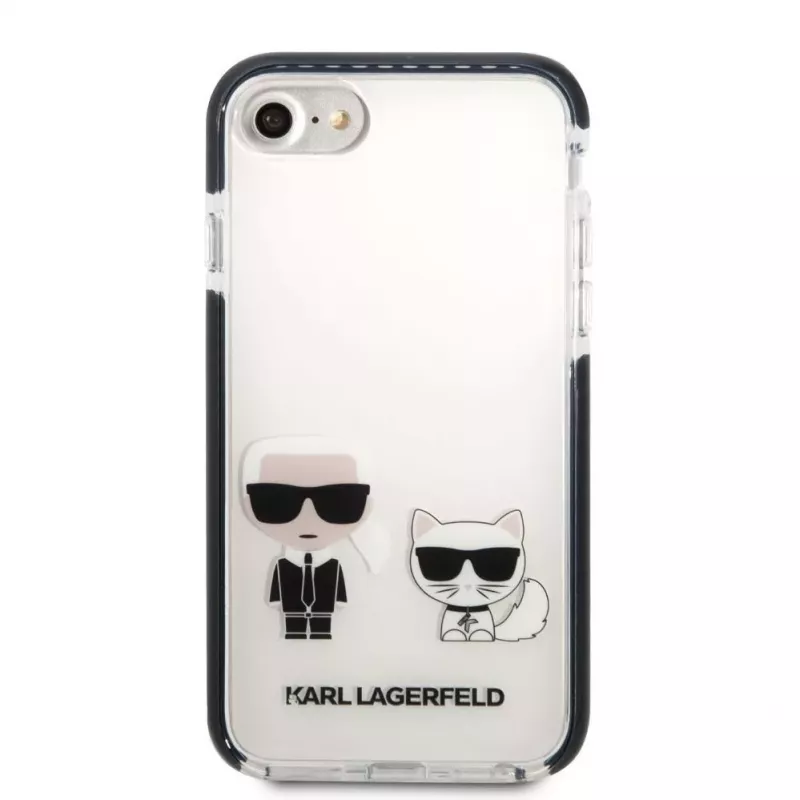 Karl Lagerfeld Apple iPhone 7/8/SE 2020/SE 2022 Funda TPE Karl and Choupette Blanca