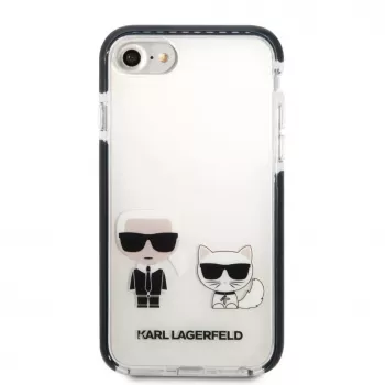 Karl Lagerfeld Apple iPhone 7/8/SE 2020/SE 2022 Funda TPE Karl and Choupette Blanca