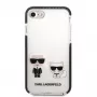 Karl Lagerfeld Apple iPhone 7/8/SE 2020/SE 2022 Funda TPE Karl and Choupette Blanca