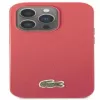 Lacoste Apple iPhone 14 Pro Iconic Petit Pique Logo Case Rojo