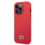 Lacoste Apple iPhone 14 Pro Iconic Petit Pique Logo Case Rojo