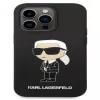 Karl Lagerfeld Apple iPhone 14 Pro Max Funda Liquid Silicone Ikonik NFT Black