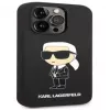 Karl Lagerfeld Apple iPhone 14 Pro Max Funda Liquid Silicone Ikonik NFT Black