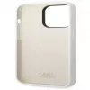 Karl Lagerfeld Apple iPhone 14 Pro Funda Liquid Silicone Ikonik NFT White