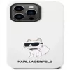 Karl Lagerfeld Apple iPhone 14 Pro Funda Liquid Silicone Choupette NFT White