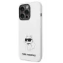 Karl Lagerfeld Apple iPhone 14 Pro Funda Liquid Silicone Choupette NFT White