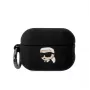 Karl Lagerfeld 3D Logo NFT Karl Head Funda de silicona para AirPods Pro 2 Negro
