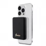 Guess Power Bank 5000mAh 15W MagSafe y carga normal con Metal Script Logo Negro