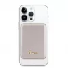 Guess Power Bank 5000mAh 15W MagSafe y carga normal con Metal Script Logo Oro