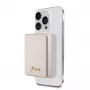Guess Power Bank 5000mAh 15W MagSafe y carga normal con Metal Script Logo Oro