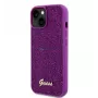 Guess Apple iPhone 15 Sequin Script Logo Funda Magenta