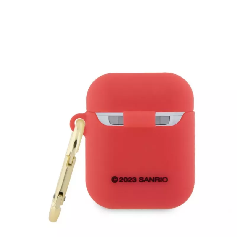 Hello Kitty funda para Apple AirPods 1/2 de silicona 3D Kitty Head rojo