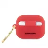 Hello Kitty Apple AirPods Pro Funda de silicona 3D Kitty Head Rojo