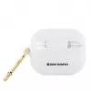 Hello Kitty Apple AirPods Pro Funda de silicona 3D Kitty Head Blanco
