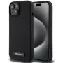 Karl Lagerfeld Apple iPhone 15 Liquid Silicone Plaque Funda MagSafe Negro