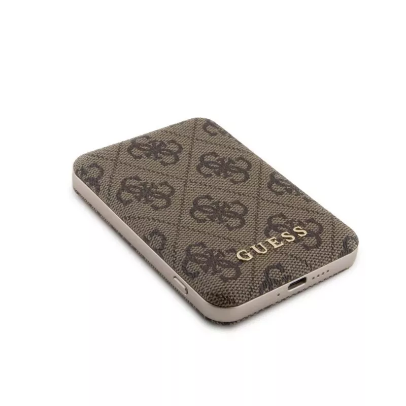 Guess Power Bank MagSafe 5000mAh 4G PU Marrón