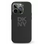 DKNY Funda rígida Liquid Silicone Metal Logo para Apple iPhone 15 Negra