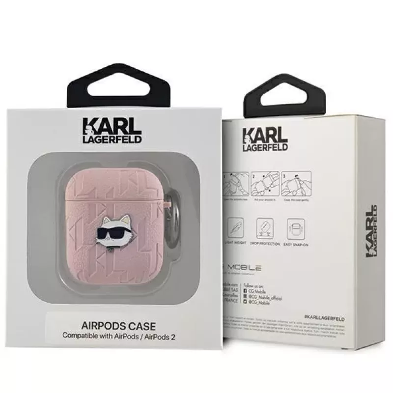 Karl Lagerfeld Funda trasera Ikonik Saffiano para Apple iPhone 14 Pro Max - Rosa