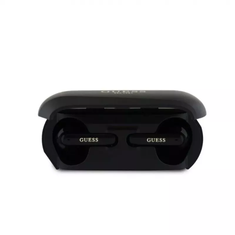 Guess Auriculares inalámbricos Elongated Metallic ENC TWS Negros