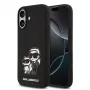 Karl Lagerfeld Funda MagSafe Liquid Silicone K&CH Sketch para Apple iPhone 17 Negra