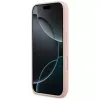 Karl Lagerfeld Funda de silicona para iPhone 17 Pro con MagSafe, KL Sketch & Logo, rosa