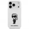 Karl Lagerfeld Funda de silicona KL Sketch & Logo para Apple iPhone 17 Pro con MagSafe - Blanca