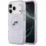 Karl Lagerfeld Funda de silicona con MagSafe K&C Heads Logo para Apple iPhone 17 Pro Lila