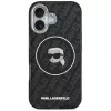 Karl Lagerfeld Funda de silicona con MagSafe KL Head Logo para Apple iPhone 17 Negra