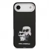 Karl Lagerfeld Funda de silicona IML Aquarelle K&C Logo para Apple iPhone Air Negra