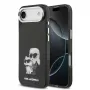 Karl Lagerfeld Funda de silicona IML Aquarelle K&C Logo para Apple iPhone Air Negra