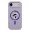 Karl Lagerfeld Apple iPhone Air Funda Liquid Silicone Karl and Choupette MagSafe Purple