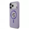 Karl Lagerfeld Apple iPhone 17 Pro Max Funda Liquid Silicone Karl and Choupette MagSafe Purple
