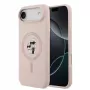 Karl Lagerfeld Liquid Silicone Karl and Choupette Funda MagSafe para iPhone Air, rosa