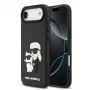 Karl Lagerfeld 3D Rubber Karl and Choupette Funda para iPhone Air, negra