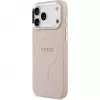 Guess Funda de silicona con MagSafe Classic Logo para Apple iPhone 17 Pro Max, rosa