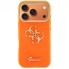 Guess IML 4G Script Metal Funda para iPhone 17 Pro, naranja