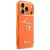 Guess IML 4G Script Metal Funda para iPhone 17 Pro, naranja