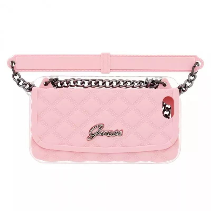 Apple Funda de silicona Quilted Clutch para iPhone 6, rosa