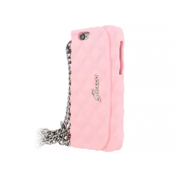 Apple Funda de silicona Quilted Clutch para iPhone 6, rosa