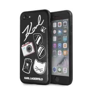 Karl Lagerfeld Funda rígida Pins para Apple iPhone 7/8/SE2020, negra
