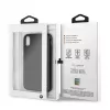 BMW Funda rígida Signature de carbono real para Apple iPhone XR, negra