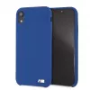 BMW Funda rígida de silicona para Apple iPhone XR, azul marino